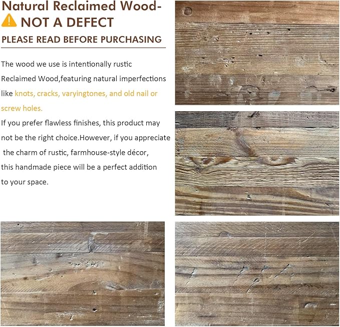 Reclaimed Solid Wood Console Table, 43.3" Farmhouse Entryway Table, Narrow Couch Tables Behind Sofa, 2 Tiers Accent Tables for Hallway, Entrance, Foyer, Living Room