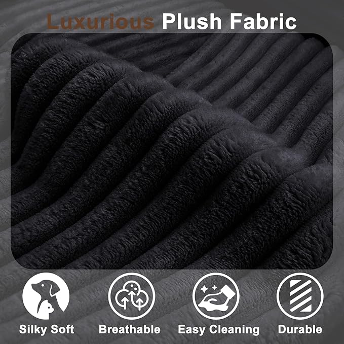 Sofa Bed Futon, Versatile Foldable Sleeper Chair with Pillow, Supportive Memory Foam, Plush Corduroy Fabric, Cozy Floor Couch, Convertible Mattress for Bedroom/Living Room/Guest/Office, Black