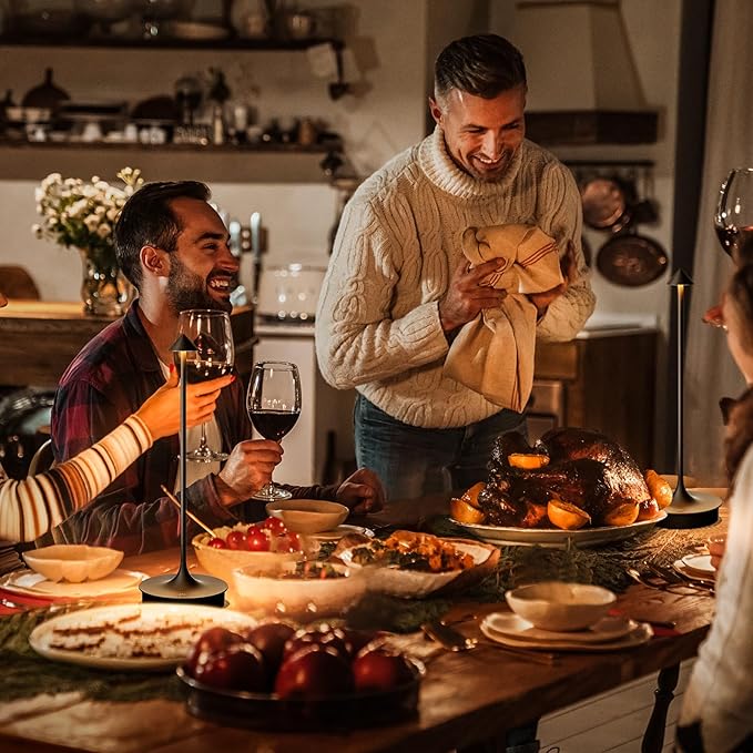 Small Cordless Table Lamp Rechargeable, Battery Operated Desk Lamp, 4000mAh LED Touch Lamp, Dimmable Portable Outdoor Waterproof Wireless Table Light for Restaurants/Bars/Outdoor(1PC, Black)