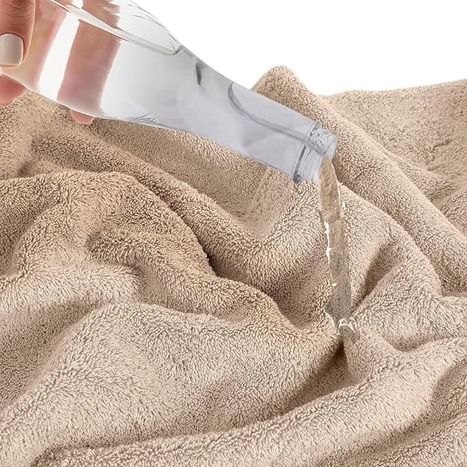 SALBAKOS 100% Turkish Cotton Washcloth Set of 12 13x13 inch | Heirloom Quality | Hotel & Spa Collection | Ultra Soft, Super Absorbent, Washcloth Towels | Made in Turkey (Taupe, 12 Washcloths)