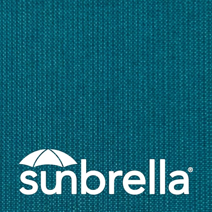 Outdoor Sunbrella Decorative Pillows with Coconut Button Pack of 4, 18" x 18" Outdoor Pillow Set for Couch Bed Throw Patio Sofa, Spectrum Peacock