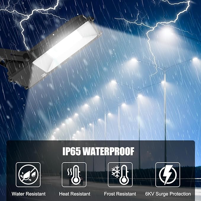 240W LED Flood Light 33600LM Super Bright Outdoor 5000K Security Lights ETL Listed 100-277V Waterproof Commercial Street Area Lighting for Garage Yard Parking Lot