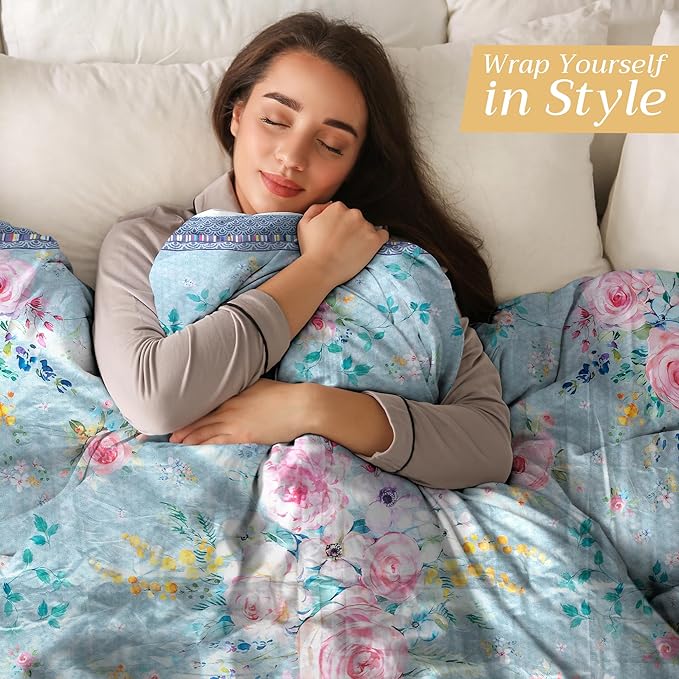 Maison d' Hermine Throw Blanket for Couch Lightweight Soft Warm Breathable Cotton Throw Blankets for Bed Girls Boys Women Men Gifts Sofa Travel Living Room Chair Bedding (50"x60", Sweet Rose Lavender)