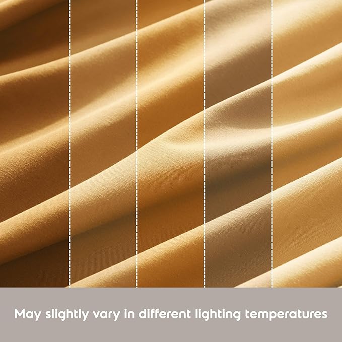 Nestl King Sheet Set - Luxury 1800 Ultra-Soft Microfiber King Bed Sheets - Double Brushed - Deep Pockets - Easy Fit - 4 Piece Set - Bedding Sheets & Pillowcases (King, Camel Gold)