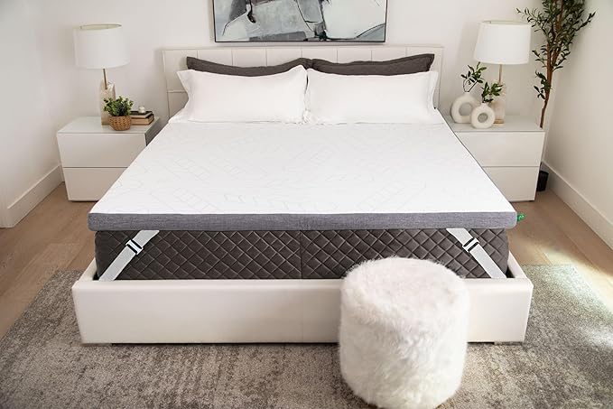 Sleepyhead Queen 3 Inch Luxury Gel Mattress Topper, Memory Foam Mattress Pad, Washable Cover, Thick, Cool & Comfortable Bedding, (60x80 inches)