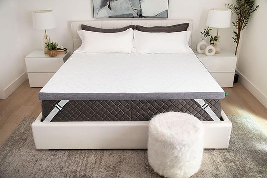 Sleepyhead Queen 3 Inch Luxury Gel Mattress Topper, Memory Foam Mattress Pad, Washable Cover, Thick, Cool & Comfortable Bedding, (60x80 inches)