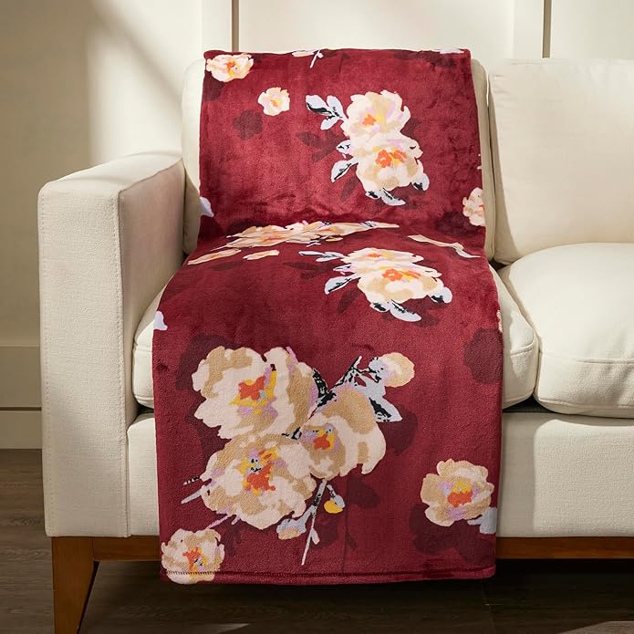 Vera Bradley Women's Fleece Plush Throw Blanket