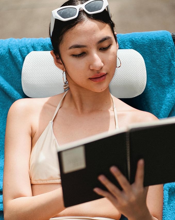 Headrest Pillow for Chaise Lounge Outdoor Pool Cushion Weighted Head Pillows Sunbathing Swimming Furniture