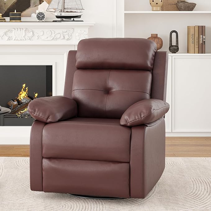 Small Rocker Swivel Recliner Chair for Adults Women for Small Spaces, Bedroom, Living Room