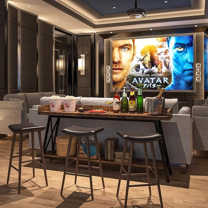 Tribesigns 70.9 inch Extra Long Console Table Behind Couch, Rustic Industrial Sofa Table for Living Room, Narrow Entryway Hallway Long Bar Table