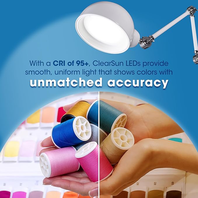 OttLite Revive LED Floor Lamp with ClearSun LED Technology - Touch-Sensitive Control, 3 Brightness Mode, Reduces Eyestrain - Great for Office, Home, Dorm, Bedroom, College, Living Room