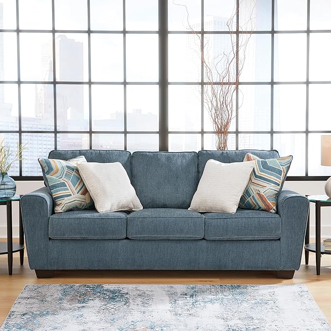 Signature Design by Ashley Cashton Casual Sofa for Living Room, Blue