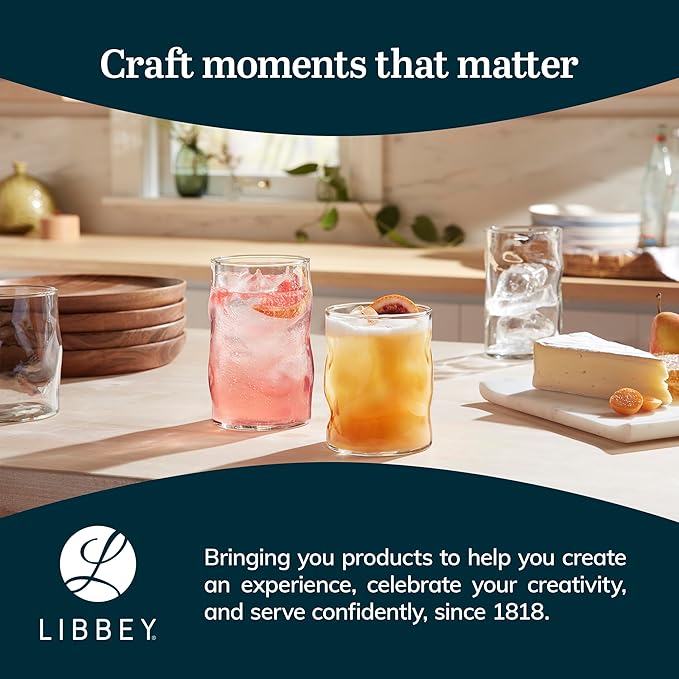 Tumbler Glasses Set: Add texture and dimension to your glassware collection with our tumbler glasses set of 8 – this glassware drinking glasse