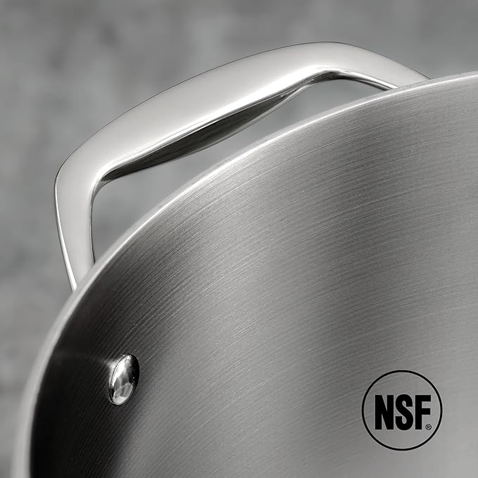 Tramontina Signature Tri-Ply Clad Stainless Steel 11-Piece Cookware Set with Lids, Pots and Pans Kitchen Set, Induction-Ready, Dishwasher-Safe, NSF-Certified