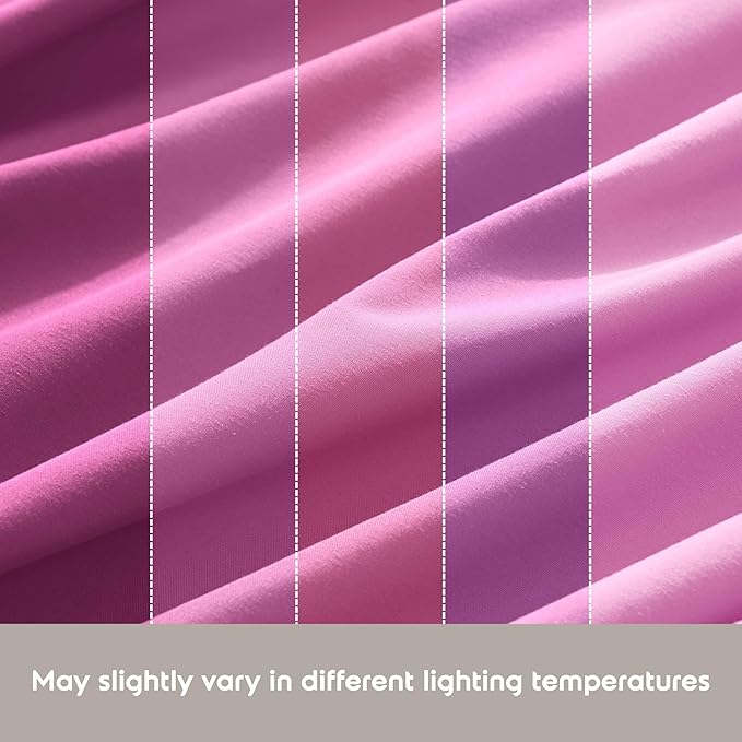 Nestl Short Queen Sheet Set - 1800 Ultra-Soft Microfiber - Double Brushed - Deep Pockets - Easy Fit - 4 Piece Set - Bed Sheets (Short Queen, Light Pink)