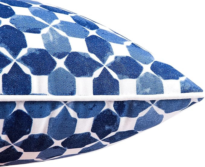 JMGBird Outdoor Lumbar Pillows Waterproof Set of 2 Outdoor Pillows with Insert Included 12×20 Inch Outdoor Pillow for Patio Furniture