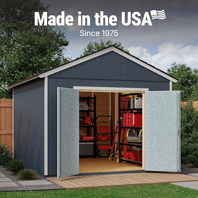Handy Home Products Rookwood 10x12 Do-It-Yourself Wooden Storage Shed with Floor Kit- Does not Include Paint or Roofing Shingles