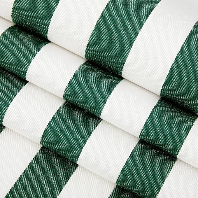 RSH DECOR: Sunbrella Square Throw Pillows Set of 2 | 24" x 24" | Water and Fade-Resistant Performance Fabric | Outdoor Pillow Covers with Down-Alternative Inserts | Mason Forest Green