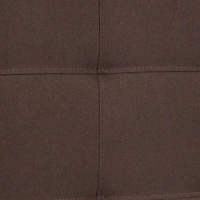 EMMA + OLIVER Quilted Tufted Full Size Headboard in Dark Brown Fabric