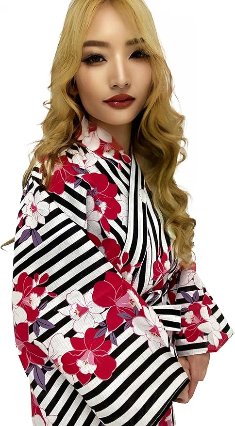 Kimura Jitsugyo Women's Kyoto Traditional Easy Wearing Kawaii Yukata Robe(Japanese Casual Kimono) Set 2