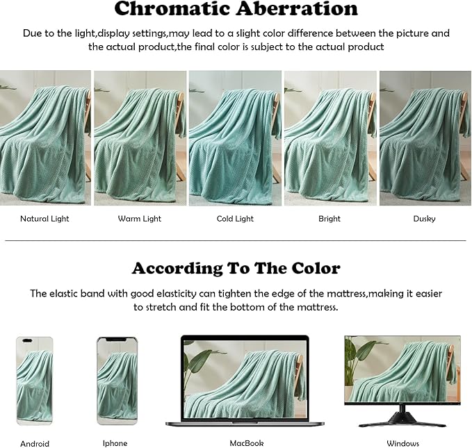 NEWCOSPLAY Super Soft Queen Blanket New Sage Green Premium Silky Flannel Fleece Leaves Pattern Lightweight Bed Blanket All Season Use (New Sage Green, Queen(90"x90"))