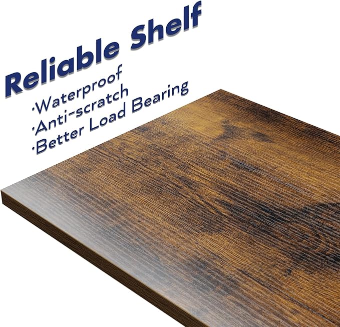 NUMENN 5 Tier Bookshelf, Tall Bookcase Shelf Storage Organizer, Modern Book Shelf for Bedroom, Living Room and Home Office, Vintage