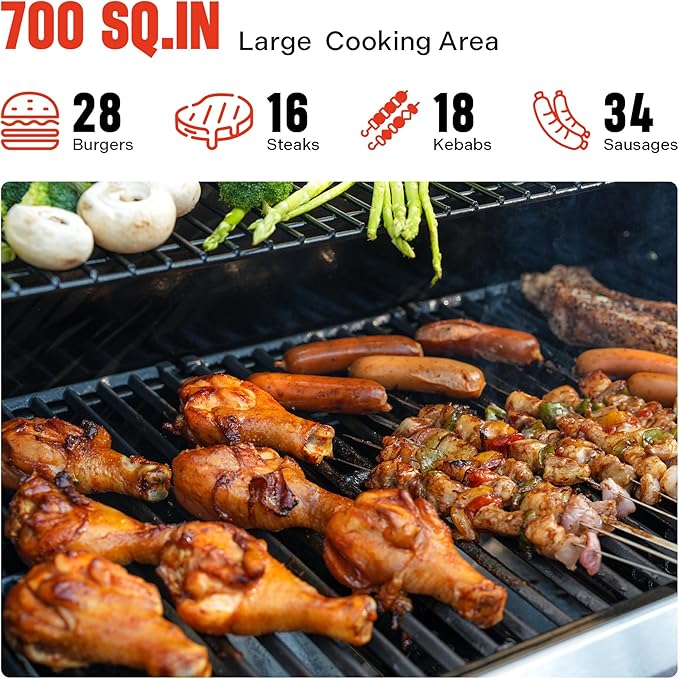 Monument Grills 35633 Propane Grill with Grill Cover Bundle (2 Items)