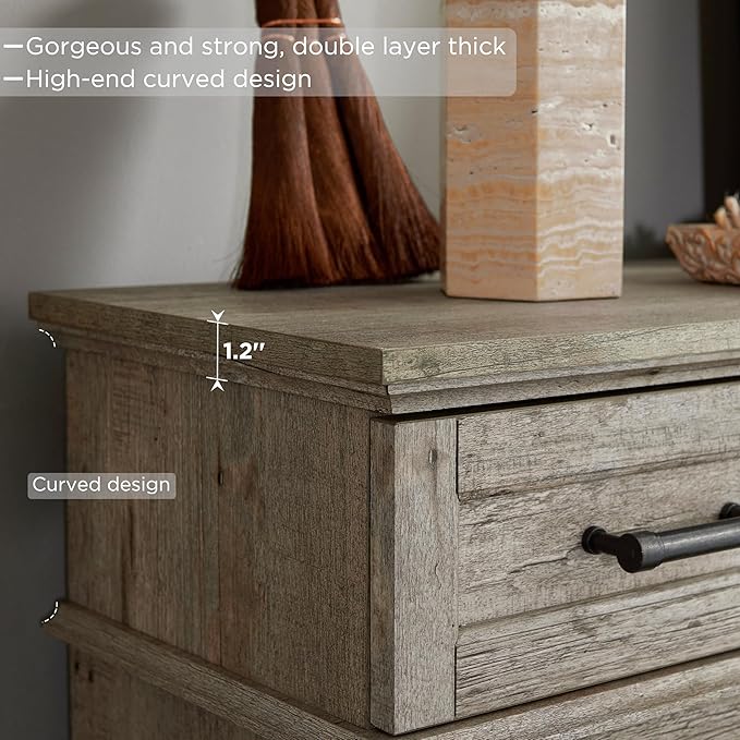 OKD 70'' TV Stand with 36'' Electric Fireplace, Media Entertainment Center for TVs Up to 80'', Modern Farmhouse 3-Sided Glass TV Stand with 3 Color Lights & 5 Flame Speeds, Light Rustic Oak