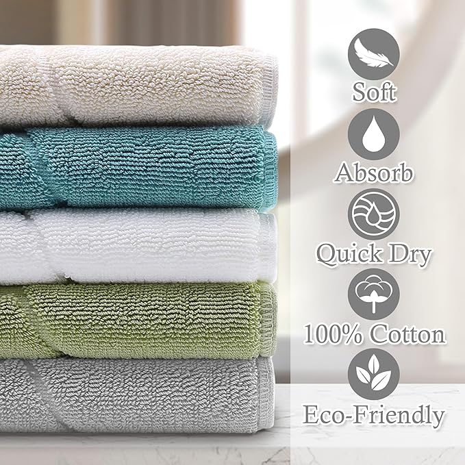 Hotel Quality - 1100GSM, 2 PACK Gray Bathroom Mats [Not a Bath Rug] - 100% Cotton | Thick | 19"x30" | Washable, Soft Bath Mat Towel for Bathroom Floor, Absorbent Terry Cloth Feet Towels, Gray