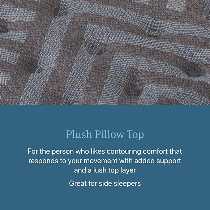 Beautyrest Days End Plush Pillow Top 14.75" Mattress - King - Cooling Tech, Supportive Durable Pocketed Coils, Pressure Relief, Motion Separation; 100 Night Sleep Trial and 10 Year Warranty