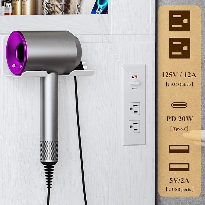 Makeup Vanity Desk with Lights, 45.5" Large Vanity with Mirror and Lights in 3 Models, Vanity with Power Outlet, Vanity Desk with 5 Drawers, 2 Cabinets, Shelves for Bedroom, White