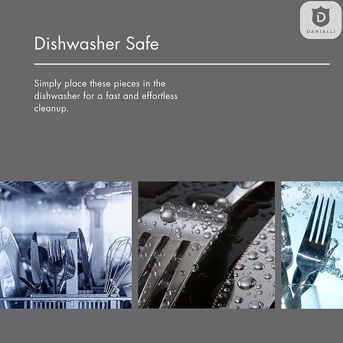 Modern Silverware Set, 18/10 Stainless Steel Flatware, Mirror Finish, Dishwasher Safe, Elegant Cutlery for Home and Dining, Built to Last (20-Piece, Imperial)