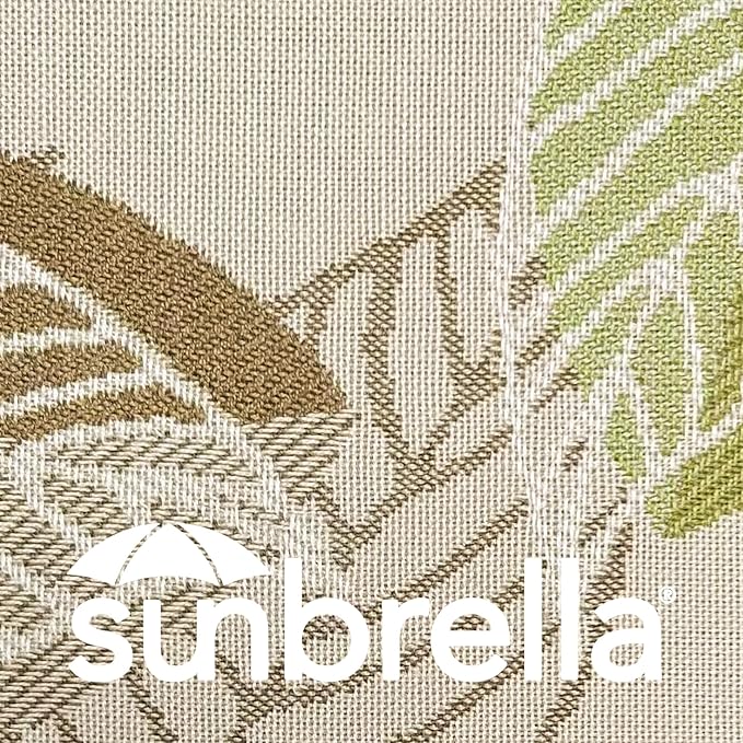 Outdoor Sunbrella Decorative Pillows Pack of 4, 16" x 16" Outdoor Pillow Set for Couch Bed Throw Patio Sofa, Momento Spring