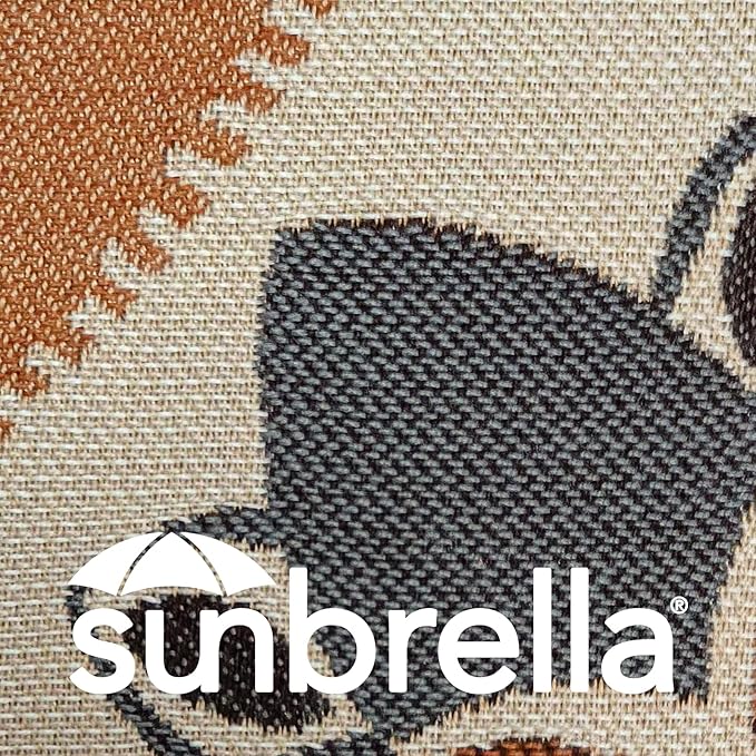 Outdoor Sunbrella Decorative Pillows Pack of 4, 16" x 16" Outdoor Pillow Set for Couch Bed Throw Patio Sofa, Airies Marble