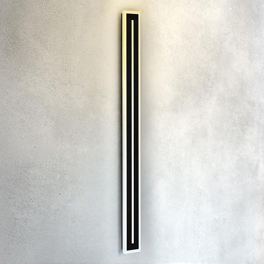 ASD LED 72" Long Wall Mount Light Fixture, Outdoor & Indoor Linear Sconce | 3CCT, Dimmable, Waterproof, Anti-Rust, ETL Listed | 40W 2330LM 3000-5000K 100-277V | Exterior Porch Lighting | Black