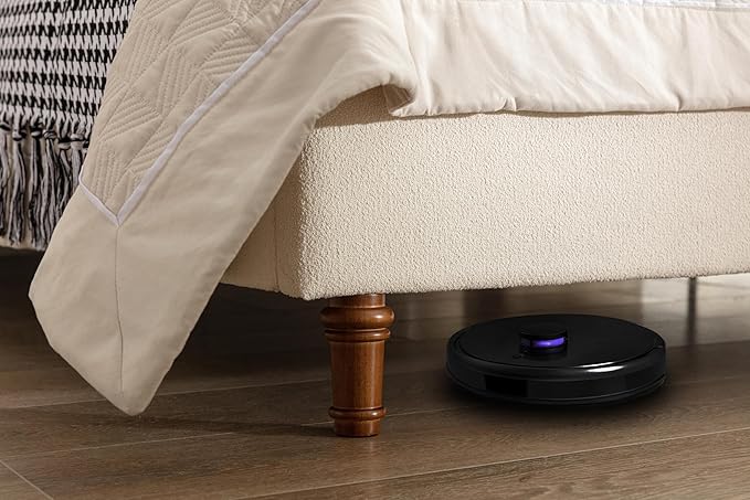 GDFStudio Tall Headboard Upholstered Bed,Queen Size Platform Bed Frame with Headboard Wingback,54" High No Box Spring Needed Easy Assembly Elegant Simplicity Ivory Boucle