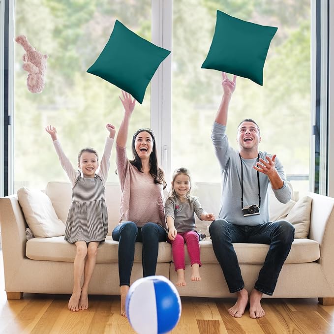 Utopia Bedding Throw Pillows Insert (Pack of 2, Dark Teal) - 16 x 16 Inches Bed and Couch Pillows - Indoor Decorative Pillow