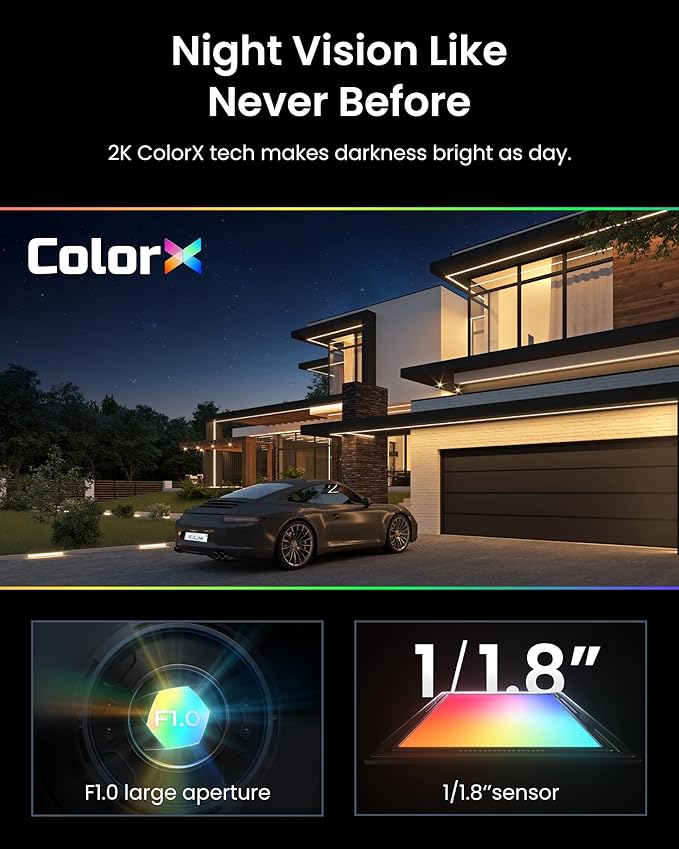 REOLINK Altas 2K Solar Camera Outdoor Wireless, Pre-Record Cameras for Home Security, 540 Days Battery Life, F1.0 ColorX Night Vision, Wi-Fi 6, AI Detection, Home Hub Compatible, No Subscription