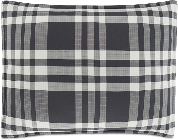 UGG 32553 Leonora California King 3-Piece Comforter Set Luxury Bedding Comforter and Two Pillow Shams Cozy Comfortable Reversible Machine Washable Hotel Style Bedding Set, King, Ocean Plaid