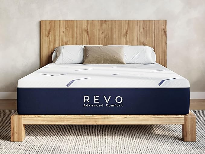REVO Sleep Gel Memory Foam Mattress, 14-Inch Full – Cooling Gel Foam Mattress with Plush Support & Pressure Relief – Breathable, Contouring Sleep Surface for All Positions