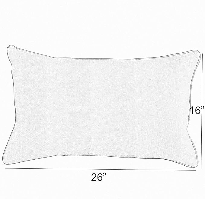 Sorra Home x Sunbrella - Indoor/Outdoor Lumbar Pillow Set, Blue/White