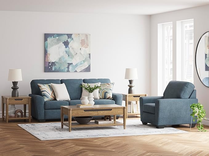 Signature Design by Ashley Cashton Casual Sofa for Living Room, Blue