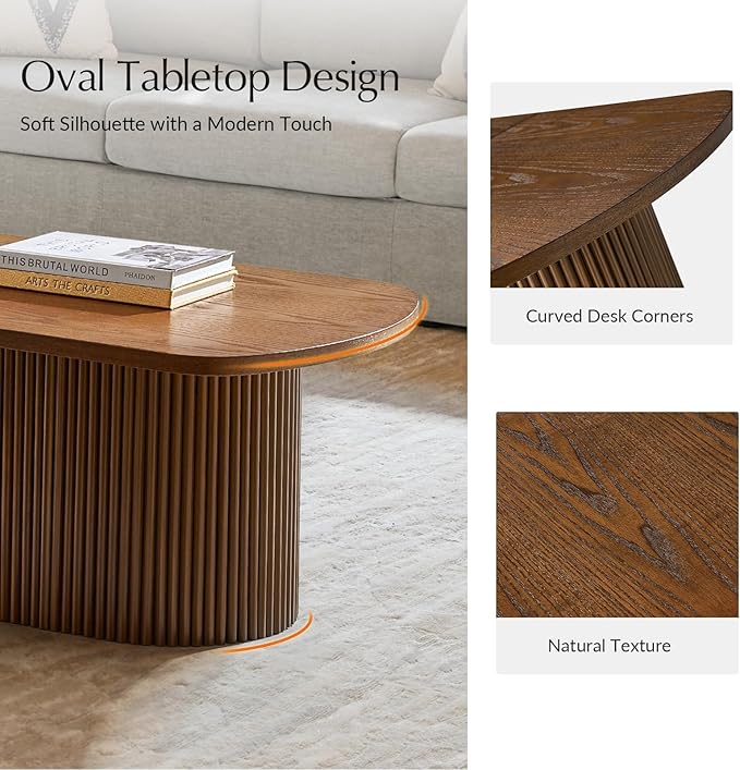 HULALA HOME Modern Lift Top Coffee Table with Storage, Space Saving Living Room Table, Multi-Functional Wood Coffee Table(Walnut)