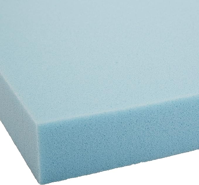 Amazon Basics Full Mattress Topper, Cooling Gel-Infused, CertiPUR-US Certified, 2 Inches, Blue