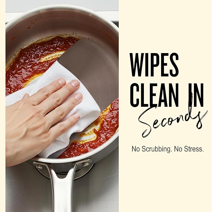 Alva Maestro 1.7Qt Stainless Steel Saucepan with Lid – PFAS, PFOA & PTFE-Free, Non-Toxic – Even Heating, No Hot Spots – Stay-Cool Handle, Pour Spout – Induction & Oven Safe, Easy to Clean