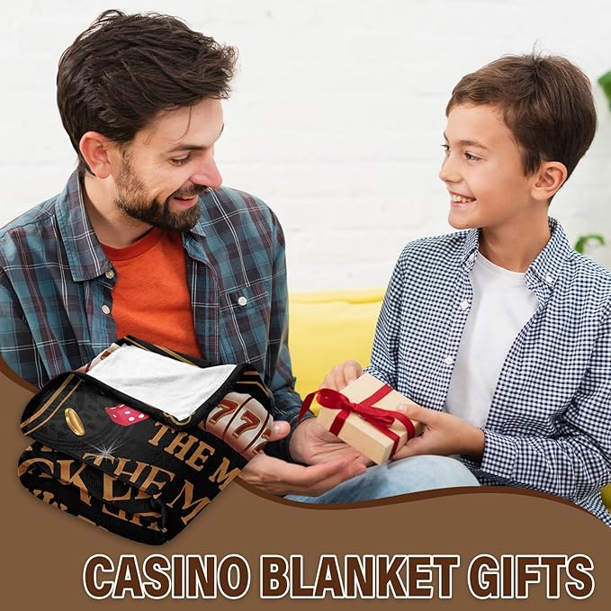 Gambling Gifts for Men, Casino Gifts for Men Women, Flannel Throw Blanket Gifts for Pocker Players, The Man The Myth The Pocker Legend Blanket Gifts for Gamblers 50"x 60"