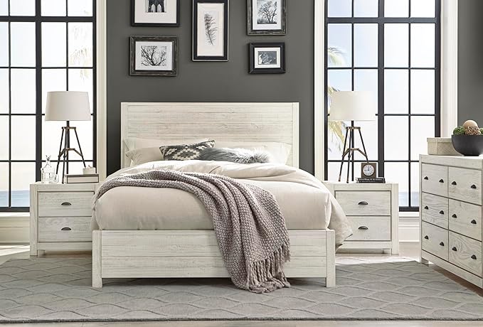 Grain Wood Furniture Montauk 6-Drawer Dresser, Rustic Off-White
