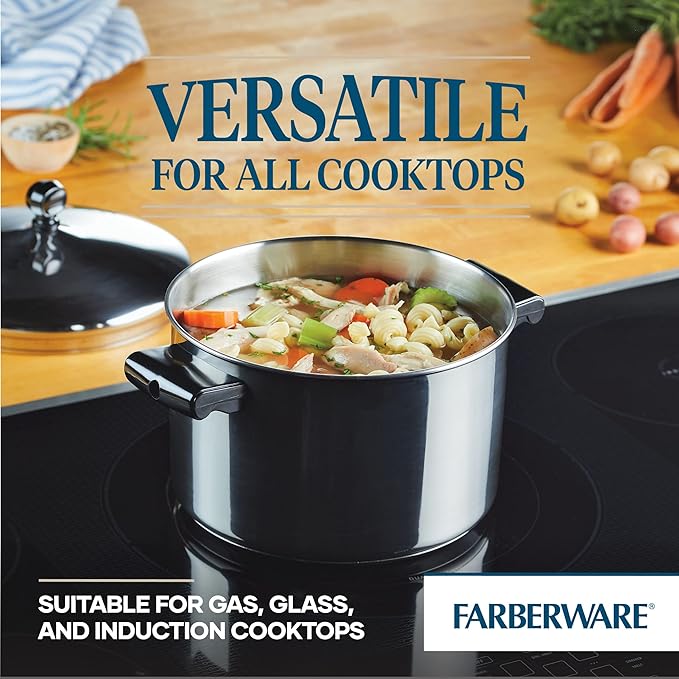 Farberware Classic Stainless Steel 4-Quart Covered Saucepot - - Silver (Pack of 4)