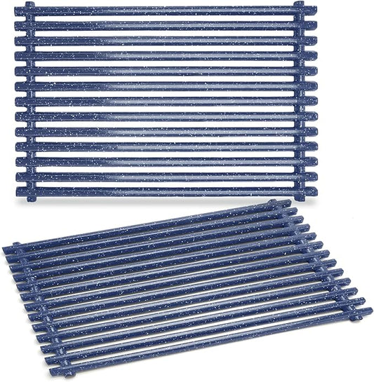 17.4 x 11.9 Inch Grill Grate for Weber Spirit E-310/ E-320/ E330, Spirit 700, Genesis Silver B/C, Genesis Gold B/C, Genesis Platinum B/C, Genesis 1000-3500, 7525 Grill Grates, 2 PCS, Porcelain Steel