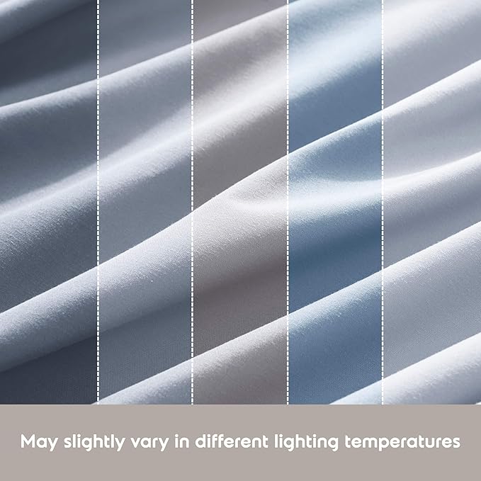 Nestl Twin XL Sheet Set - College Dorm Size - Luxury 1800 Ultra-Soft Microfiber Twin Extra Long Bed Sheets - Deep Pockets - Easy Fit - Extra Soft - 3 Piece Set (Twin XL, Ice Blue)